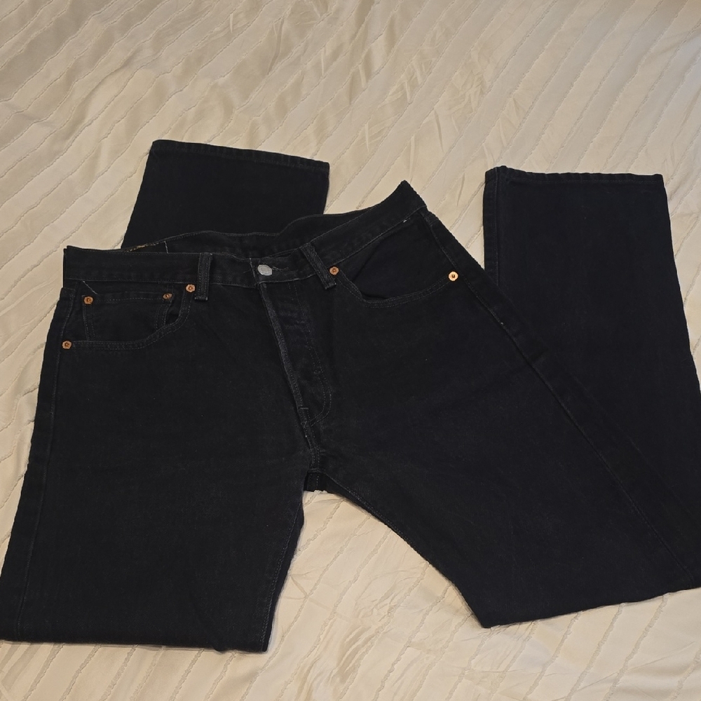Levi's Mens 501 Denim Jeans, Straight Fit, 34x34, EUC